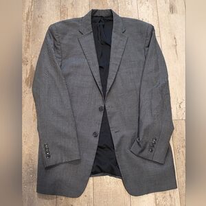 42R Men's Jos. A. Bank Blazer Blue-Gray 100% Wool 2 Button Sport Coat Tailor Fit
